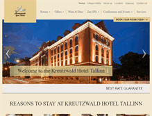 Tablet Screenshot of kreutzwaldhotel.com